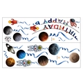 Adesivi murali in PVC astronauta e pianeti per decorazioni di feste di compleanno - Set di Adesivi Murali Compleanno Spazio (MG9059)