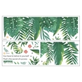 Wandtattoo mit tropischen Monstera Blättern und inspirierendem Spruch für die Wand - Tropische Grüne Blätter Inspirierendes Zitat (MG9083)