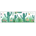 Detail view of MG93-18 wall sticker set with cactus, flamingo and numbers for DIY - 30*90CM Layout