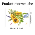 Detailansicht der Sonnenblumen-Wandsticker mit Maßen 30cm x 39cm für Wohndekoration - 30*39cm Layout