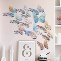 Adesivi murali farfalla 3D traforati colorati con texture metallica per decoro casa - Arcobaleo Laser