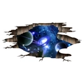 Adesivo pavimento 3D galassia spazio con design di pianeti cosmici e polvere di stelle - Saturno Spazio Profondo (FX82006)