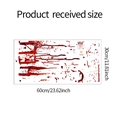 Detailed sheet layout of Halloween bloody handprints and HELP sign wall stickers - Bloodstain HELP Style (FX-B41)