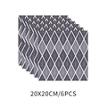 Dettagli del set di 6 adesivi per piastrelle geometriche blu 20x20cm per cucina e bagno - Stile Geometrico Blu (CZ22) / 20*20cm*6