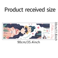 Detailed sheet layout of Mother's Day floral wall decals with mother and child illustration - 30*90cm