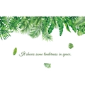 Détail de stickers muraux nordiques feuilles aquarelle avec texte élégant - 30x90cm Motif Design (FX-C53)