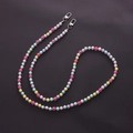 Detail of colorful candy-colored acrylic beads with lobster clasps for mobile phone straps - K1980 Bead-in-Bead Multicolor Crossbody