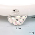 Detailliertes Schwan-Accessoire mit Maßen 3,3 cm Breite und 2,8 cm Höhe bei 5,7 g Gewicht - AB Farbe Schwan Stil (D396)
