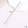 White litchi pattern PU leather wrist strap for DIY phone cases, length 18cm, weight 4.8g - Pure White