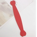 Close-up of red plaid leather phone case wrist strap with double holes and diamond texture - Red
