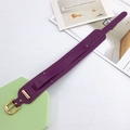Deep purple leather phone wrist strap with gold buckle and rivets for DIY cases - Deep Purple (Without Rivets)