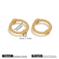 Details zu 6mm goldenen Edelstahlperlen mit 1,5mm Loch für DIY-Schmuckherstellung - 6mm / Gold