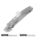 Variante molletta per capelli 83mm in acciaio inox per styling e fai da te - Clip a Molla 83mm