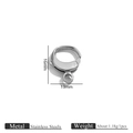 Fermoir homard en acier inoxydable poli 16x13mm pour création de bijoux DIY - Style Large (Style 12) / Acier