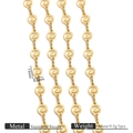 18k gold plated stainless steel spiral pig nose coffee bean chain link for necklaces - 18K Gold