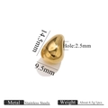 Goldene Perle aus Edelstahl in Tropfenform für DIY Ozean-Schmuckherstellung - Kleine Träne (Gold)
