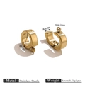 8mm Goldener Edelstahl-Verschluss für DIY-Schmuck mit Maßen und offener Ansicht - 8mm Gold