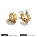 Goldener Edelstahl Federverschluss Verbinder für Schmuckherstellung mit Aufhängeschlaufe - 10mm Gold