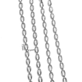 Silver stainless steel chain with 7.5mm by 4.5mm oval links for DIY jewelry making - Oval Chain 4.5*7.5 / Steel