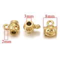 Gouden totem afstandskraal met 3mm gat en 2mm oogje voor DIY sieraden maken - Totem - Goud