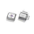 Dettagli di charm italiani in acciaio inossidabile con stella viola e incisione - Stile Stella Viola(4)