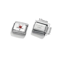 Moduli per bracciale italiano con stella rossa in acciaio inossidabile di alta qualità - Stile Stella Rossa(5)