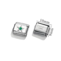 Maglia per bracciale italiano in acciaio inossidabile con stella verde e misura 10mm - Stile Stella Verde(7)