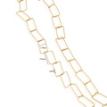 Minimalist 18K gold plated rectangular link chain for DIY jewelry making 25x13mm - Gold Smooth Rectangular Chain (G5)