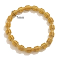 Bracciale rigido aperto a C da 7mm in acciaio inossidabile placcato oro a rete - Artigianato in Filo di Spirale Avvolto 7mm (Z2228G6)
