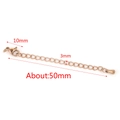 5cm rose gold stainless steel extender chain with lobster clasp for DIY jewelry - 10mm Clasp / Rose Gold - Water Drop