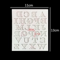 Stampo in silicone con 26 lettere maiuscole per DIY fondant e resina epossidica - Lettere Maiuscole con Motivi