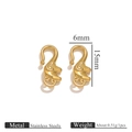 Golden stainless steel jewelry lobster clasp for DIY bracelet necklace making 15mm size - Gold-Elephant