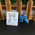 3D-Schleifen-Silikonform für DIY-Harz, Fondant-Kuchen und handgefertigte Bastelprojekte - 4.4*4.9*1.1CM