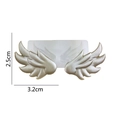 Silicone angel wings mold for fondant and chocolate with 3.2cm feather wing details - 3720 Wing 8.5*3.8*0.7CM