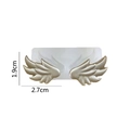 Champagne gold angel wings silicone mold for fondant and cake decoration, 1.9x2.7cm - 3721 Wing 6.6*2.9*0.7CM
