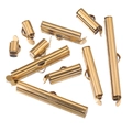 Gouden roestvrijstalen schuifsluitingen in diverse lengtes voor DIY-sieraden maken - 30mm / 18K Goud