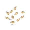 Golden tulip flower charms 5x10.5mm in polished gold finish for jewelry making - Gold 2