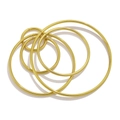 Goldene Edelstahl-Bastelringe in verschiedenen Größen für DIY-Ohrringe und Schmuck - 30MM / Gold Stil ohne Schweißring