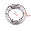 Polished silver stainless steel 24mm spring gate ring with 3.5mm thickness - 24mm (1011-24)