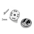 Spille a farfalla in acciaio inossidabile con base da 2mm per la creazione di gioielli - Pezzo Singolo / 2mm