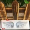 White silicone wing mold with 4cm by 2cm dimensions for fondant and cake decorating - Style 3