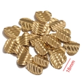 Gouden 18mm hartvormige oorringbedeltjes met golfstructuur voor doe-het-zelf sieraden - Goud - Hart