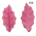 Makro-Detail der 4cm Silikonform Blatt mit realistischen Blattadern für Fondant-Torten - Blattform (Nr. 1)