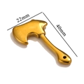 Polished golden axe tool pendant in stainless steel for DIY jewelry making 40x22mm - Large Axe / Gold