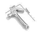 Polished stainless steel hammer-shaped pendant for DIY jewelry, size 34mm x 21mm - Hammer / Steel