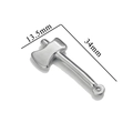 Polished stainless steel axe shaped pendant 34mm for DIY jewelry making accessories - Small Axe / Steel