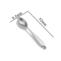 Silver stainless steel spoon pendant 52mm for DIY necklaces and craft accessories - Spoon / Steel