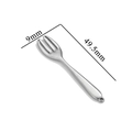 Polished stainless steel fork pendant 49.5mm x 9mm for DIY jewelry making - Fork / Steel