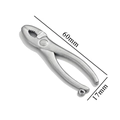Polished silver stainless steel plier charm pendant with 60mm length for DIY jewelry making - Pliers / Steel