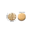 20mm 18K gold plated stainless steel zodiac angel relief pendant for DIY jewelry - Single Piece / Gold-Virgo